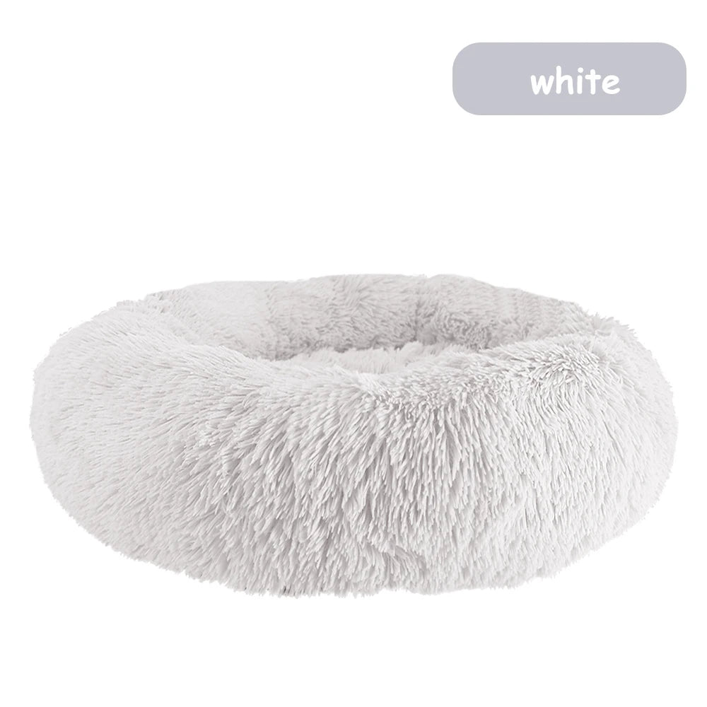 CN Zhejiang Donut Dog Bed Warm Plush Calming Pet Bed