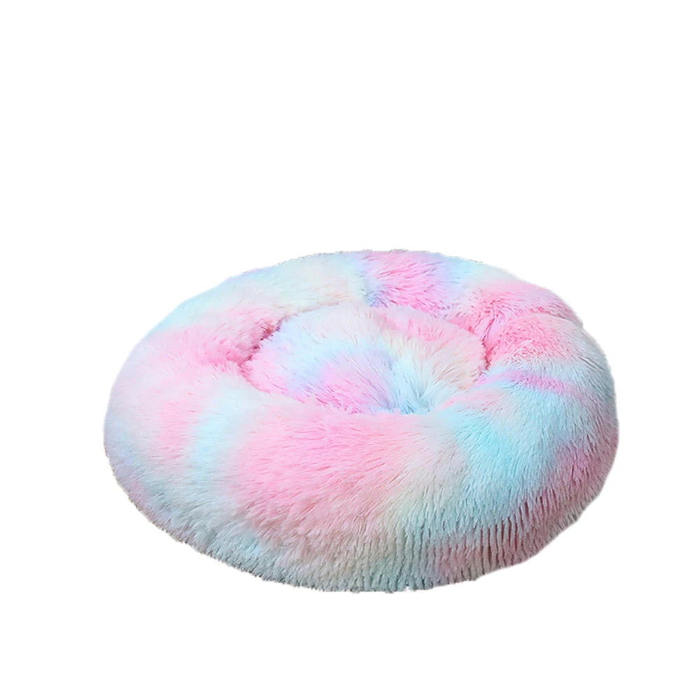 CN Zhejiang Donut Dog Bed Warm Plush Calming Pet Bed