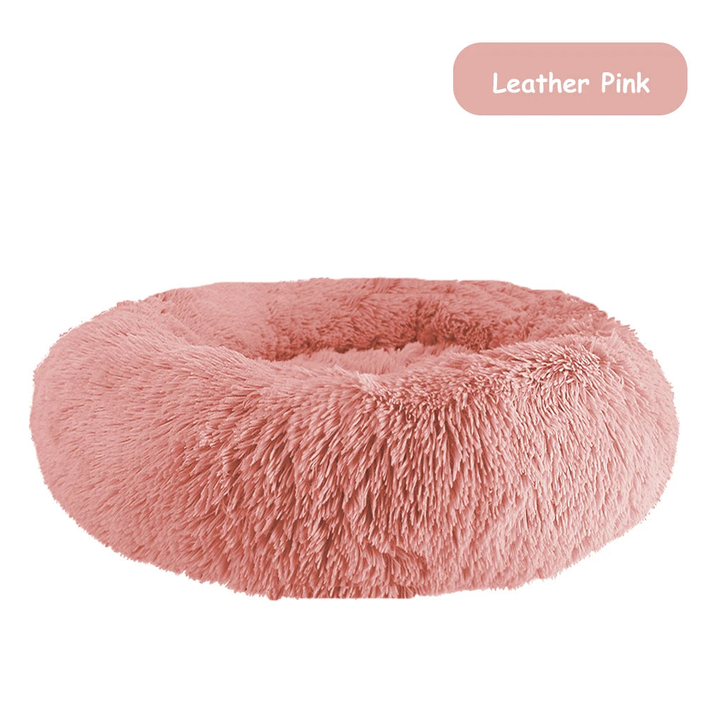 CN Zhejiang Donut Dog Bed Warm Plush Calming Pet Bed