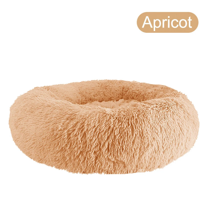 CN Zhejiang Donut Dog Bed Warm Plush Calming Pet Bed