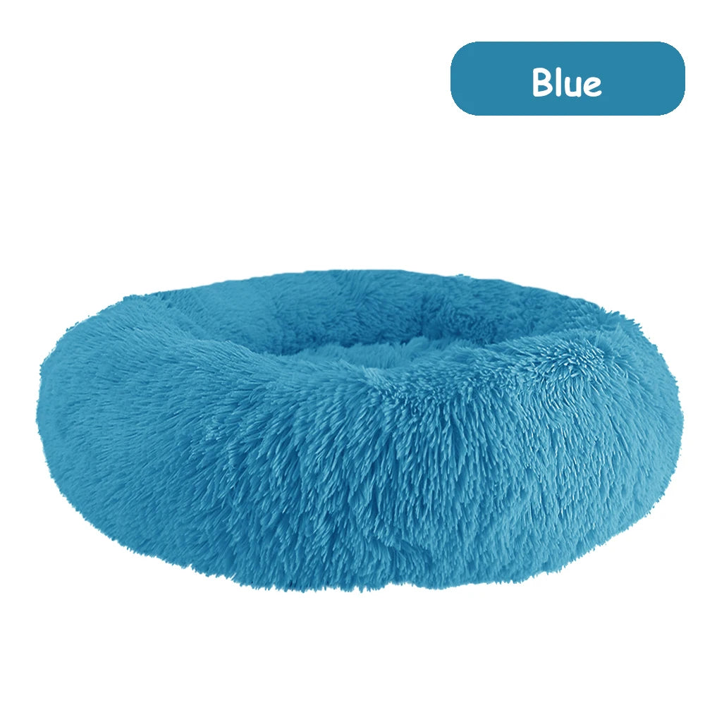 CN Zhejiang Donut Dog Bed Warm Plush Calming Pet Bed