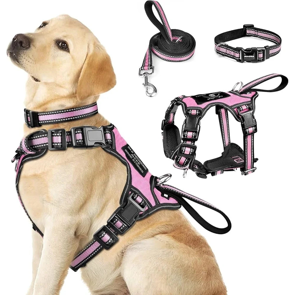Fujian Reflective No Pull Dog Harness Leash Set For Walking