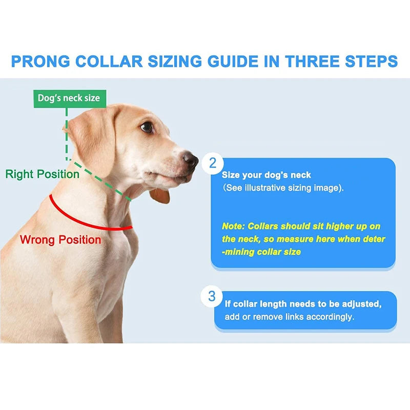 Benepaw Prong Dog Training Collar With Comfort Tips Quick Release