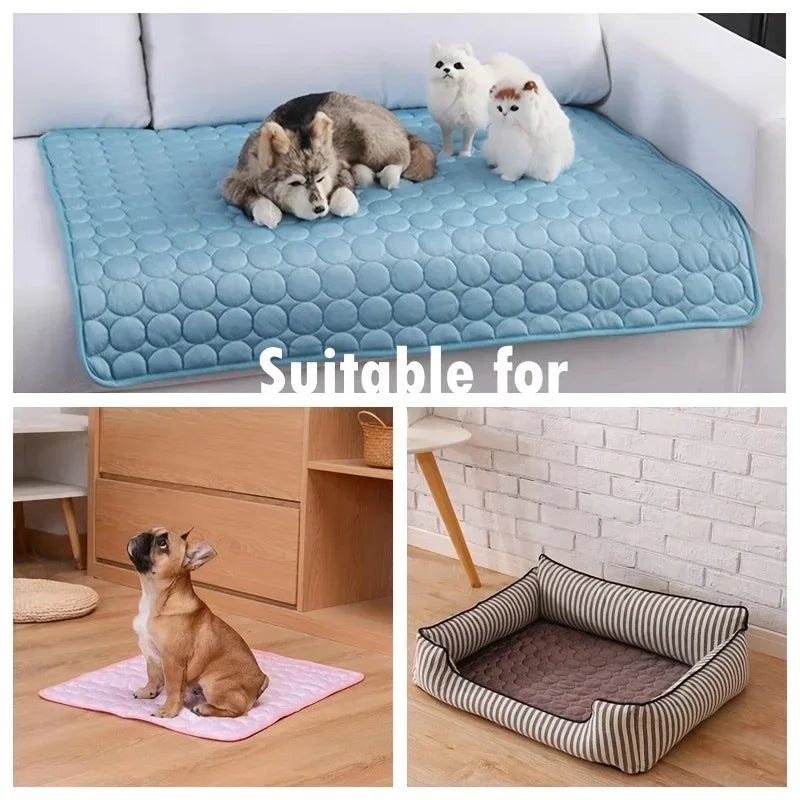 BeiYu Pet Dog Cooling Mat Self Cooling Pad for Pets