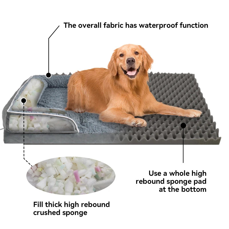 Jiangsu CN Removable Dog Sofa Bed With Anti Slip Bottom
