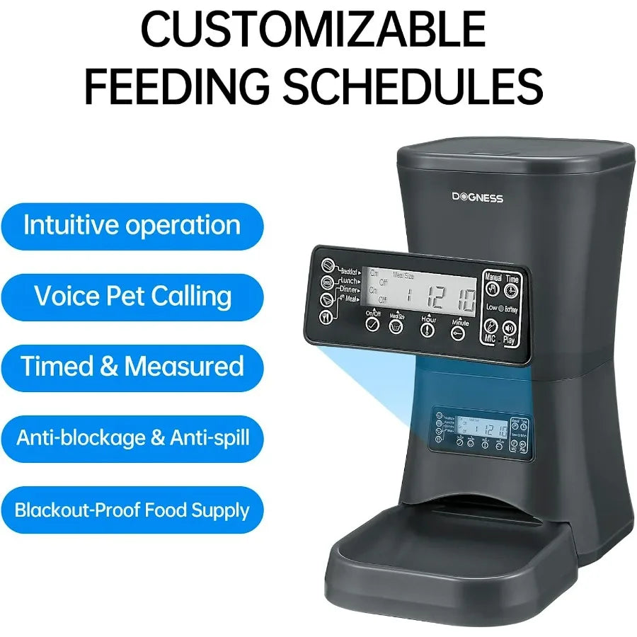 Hign-concerned Automatic Dog Feeder With Timer And Portion Control