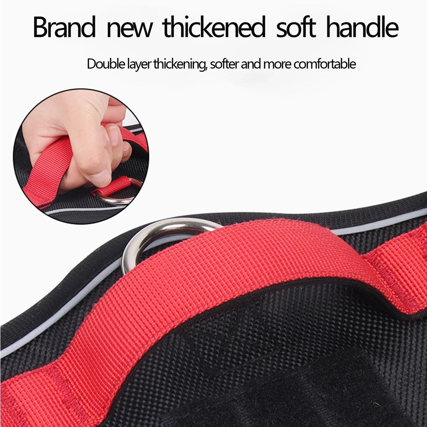 Reflective Dog Harness Tactical Vest 1680D Waterproof Oxford Cloth