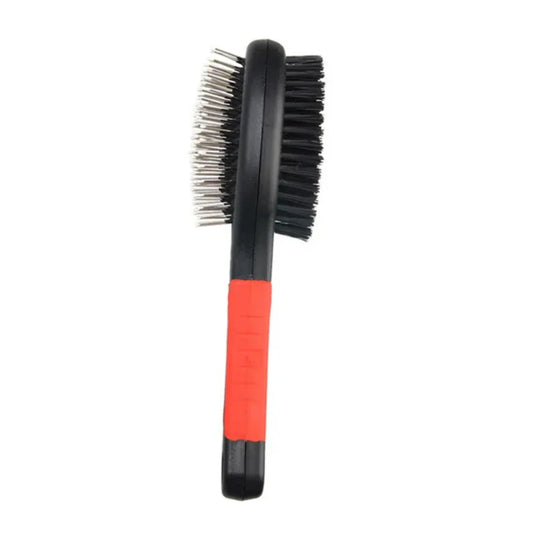 Hign-concerned Double Faced Pet Comb Ergonomic Polypropylene Handle Grooming Brush