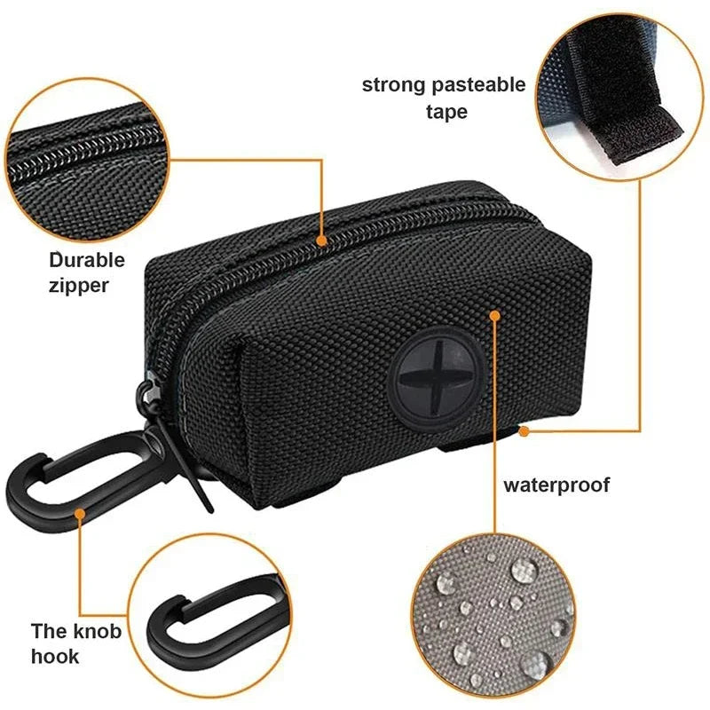 Manhandog Litter Poop Bag Holder Leash Attachment Dispenser