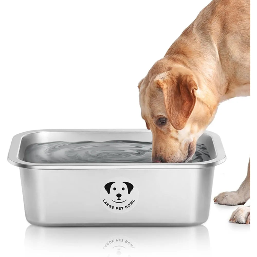 Stainless Steel Dog Bowls High Capacity Food And Water Bowls