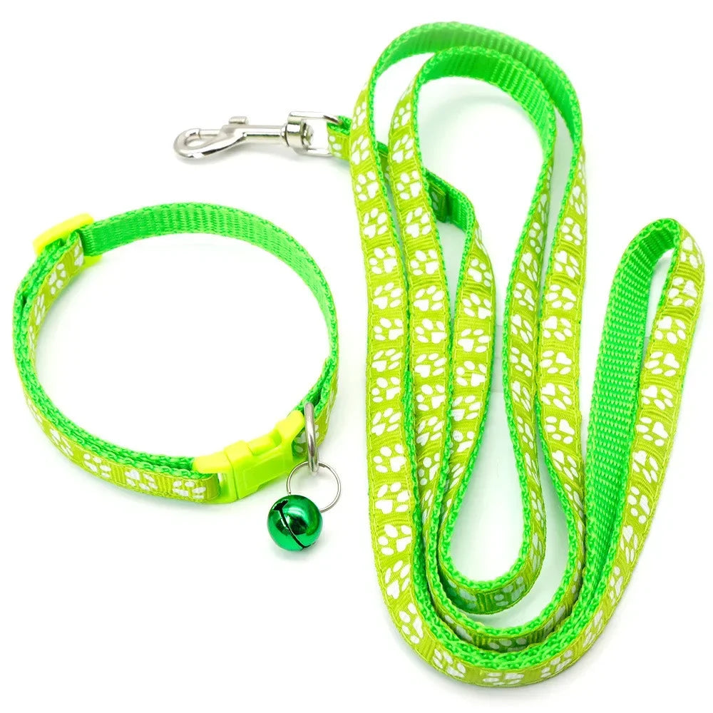Gagyive Print Dog Cat Leash Adjustable Outdoor Walking Traction Rope