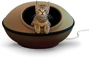 K&H Pet Products Heated Cat Bed Thermo-Kitty Dream Pod