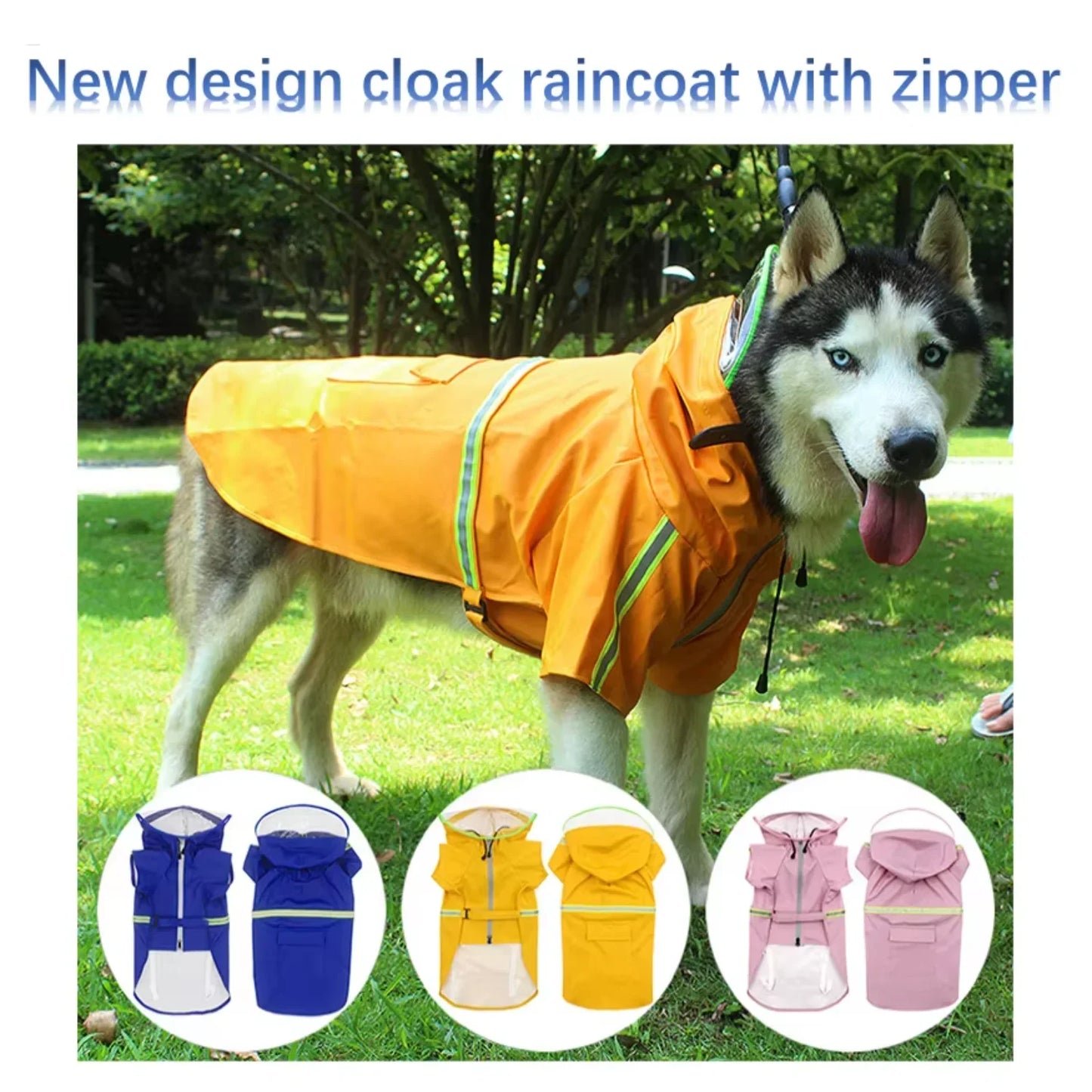 Weatherproof Waterproof Dog Hoodies Jackets Designed For Pets DurabilityAndComfort Quality