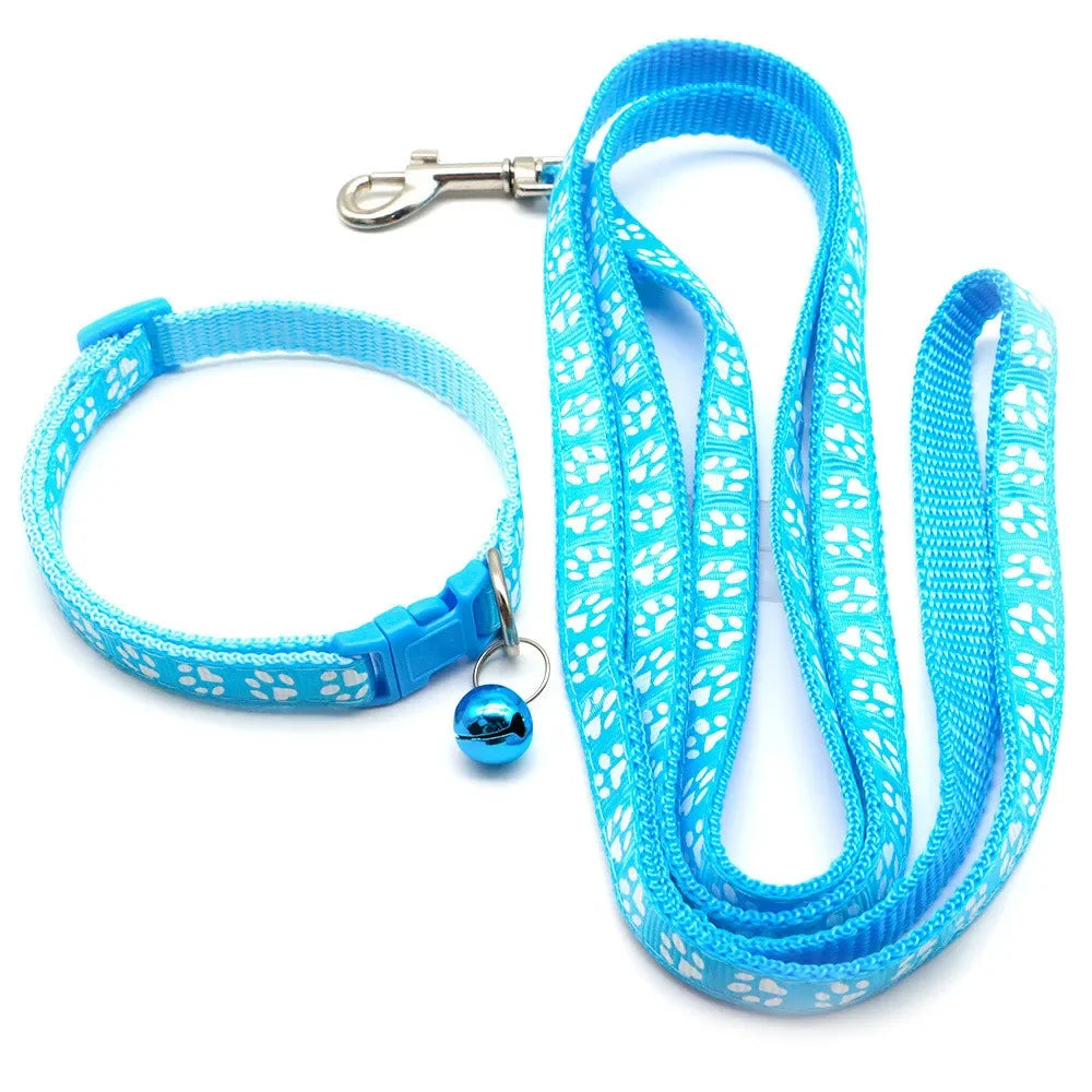 Gagyive Print Dog Cat Leash Adjustable Outdoor Walking Traction Rope