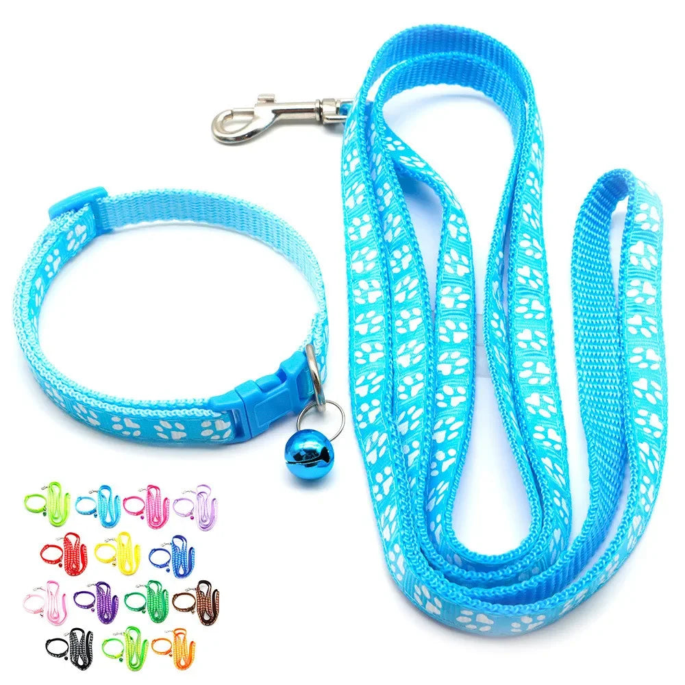 Gagyive Print Dog Cat Leash Adjustable Outdoor Walking Traction Rope