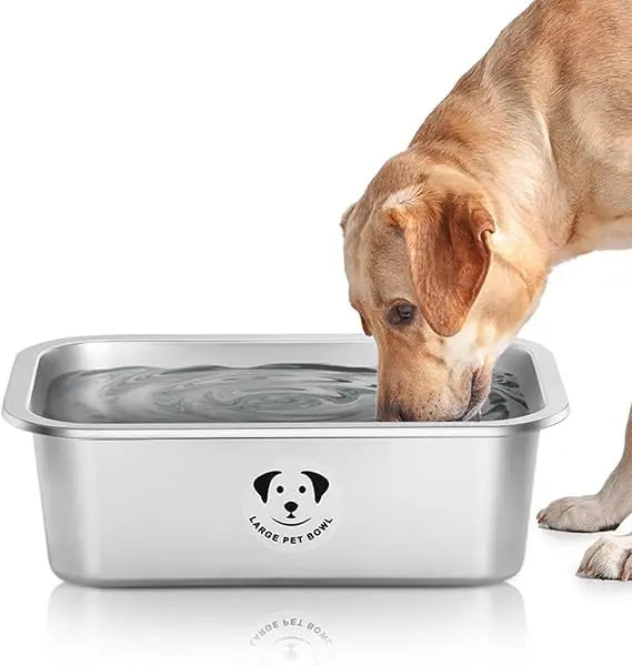 Stainless Steel Dog Bowls High Capacity Food And Water Bowls