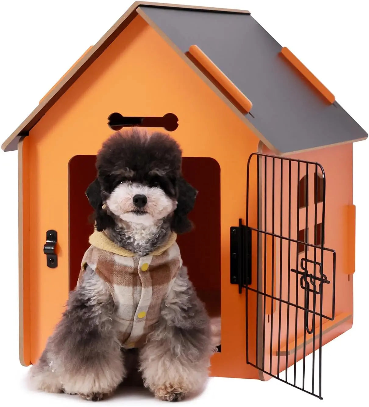 Cozy Indoor Wooden Dog House for Small Dogs and Cats
