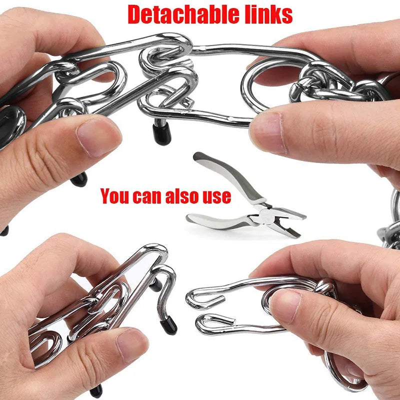 Zhejiang Pinch Dog Training Collar With Comfort Rubber Tips Adjustable