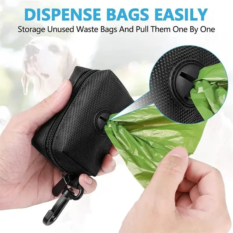 Manhandog Litter Poop Bag Holder Leash Attachment Dispenser
