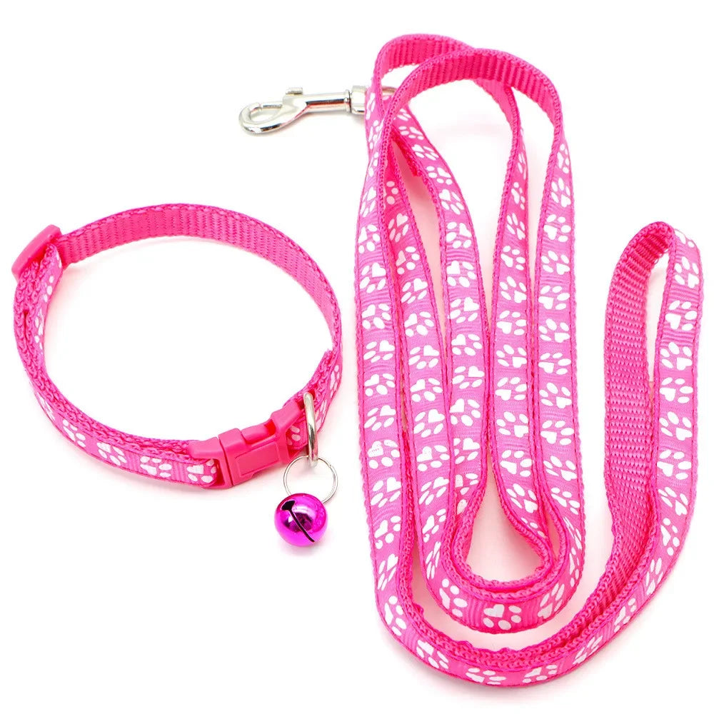 Gagyive Print Dog Cat Leash Adjustable Outdoor Walking Traction Rope