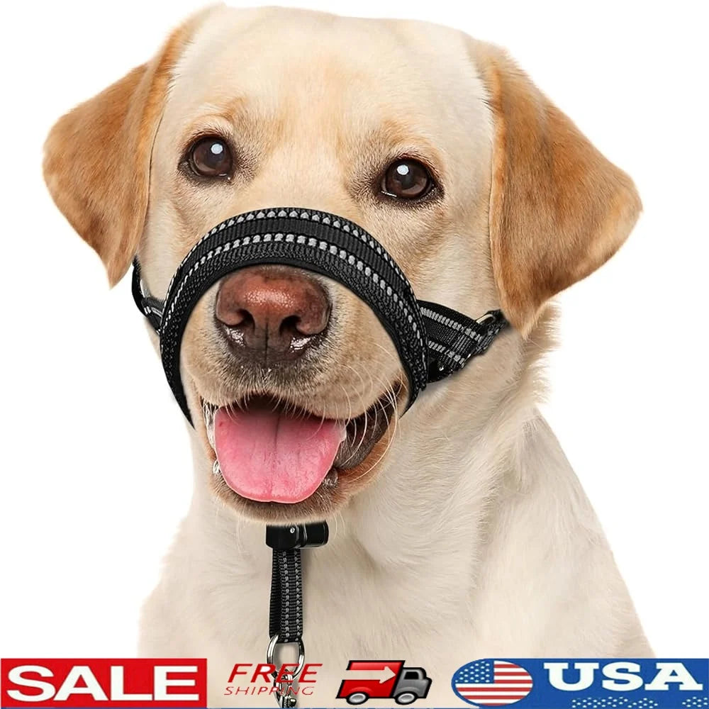Soft Dog Head Collar No Pull Training Halter Reflective Padded