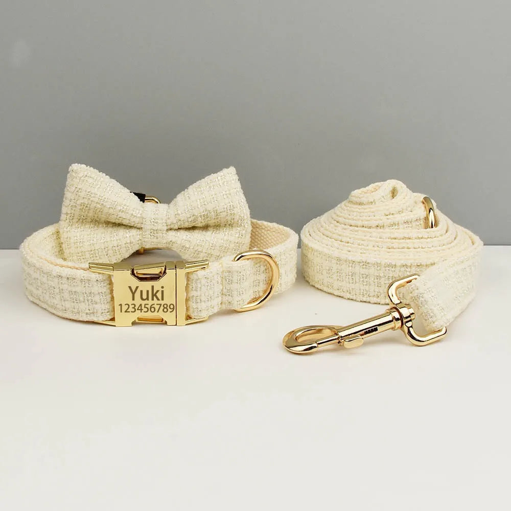 Guangdong Engravable Metal Buckle Dog Collar Harness Leash Set