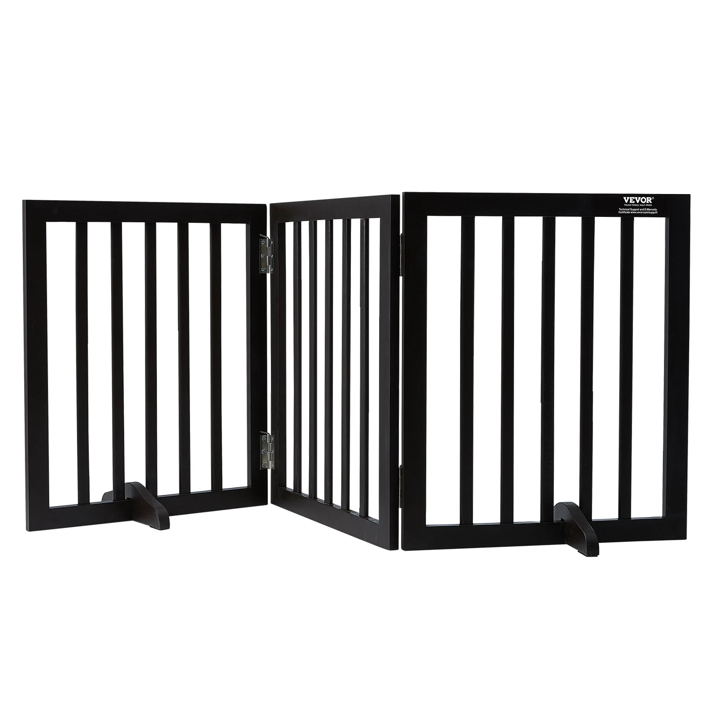 SucceBuy Freestanding 3 Panel Foldable Dog Gate Narrow Passages