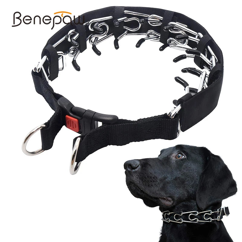 Benepaw Prong Dog Training Collar With Comfort Tips Quick Release