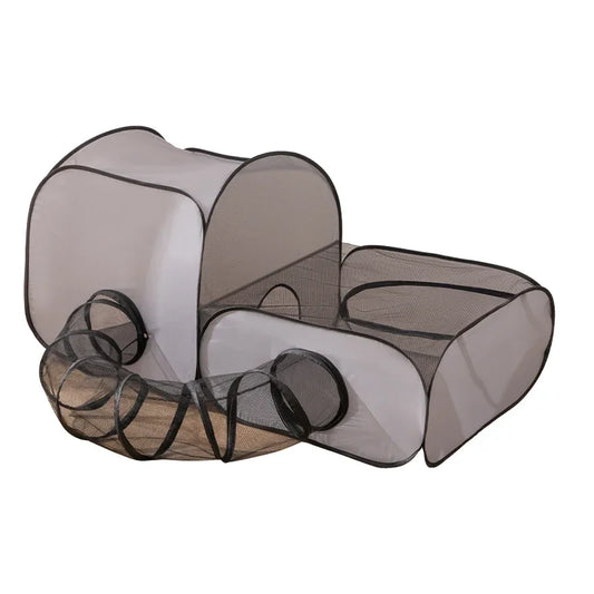 Foldable Oxford Cloth Cat And Dog Nest With Play Tunnel