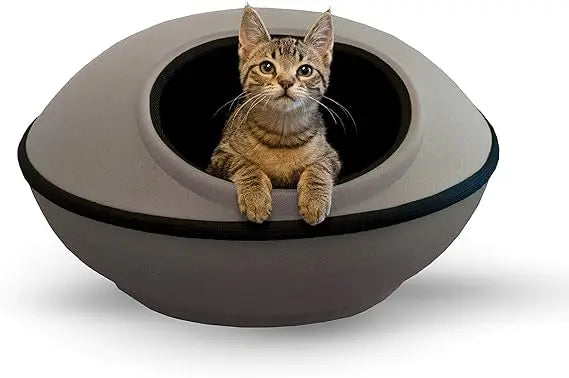 K&H Pet Products Heated Cat Bed Thermo-Kitty Dream Pod