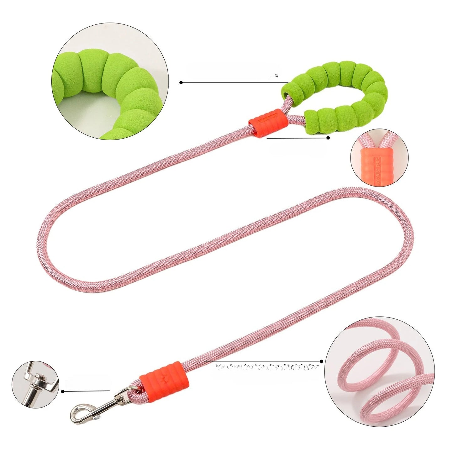 YTYINCN Reflective Nylon Adjustable Dog Leash Harness Set