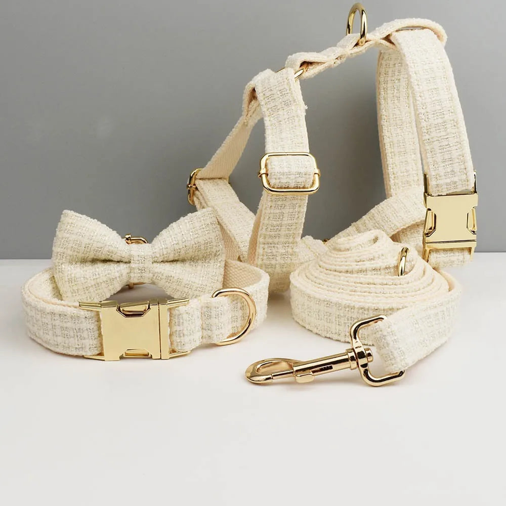 Guangdong Engravable Metal Buckle Dog Collar Harness Leash Set