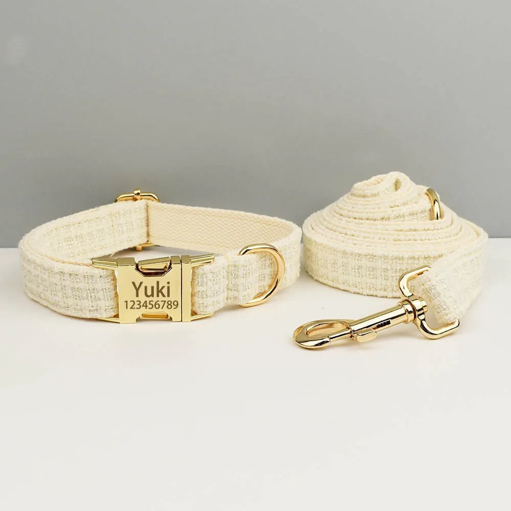 Guangdong Engravable Metal Buckle Dog Collar Harness Leash Set