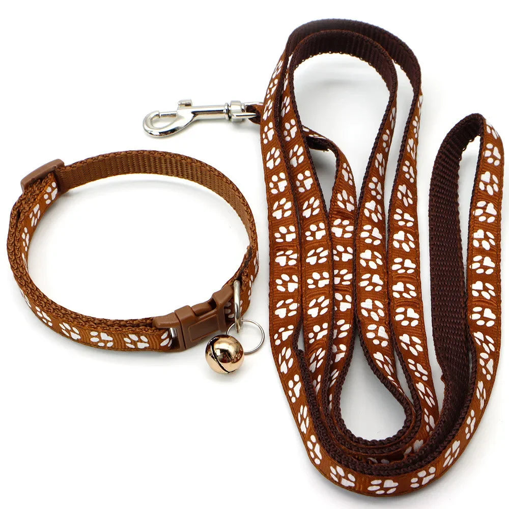 Gagyive Print Dog Cat Leash Adjustable Outdoor Walking Traction Rope