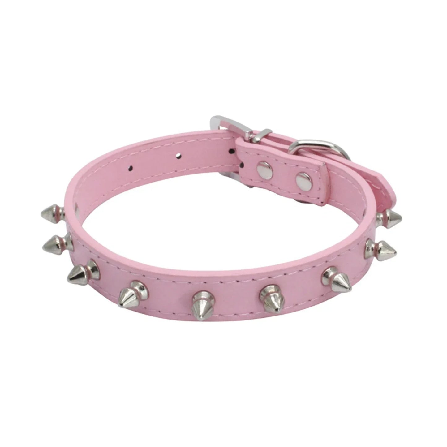 Sichuan Leather Spiked Studded Cat And Dog Collar For Pets