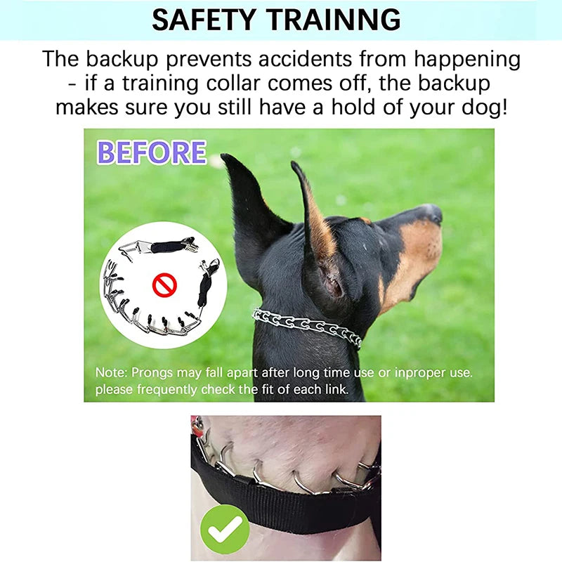 Benepaw Prong Dog Training Collar With Comfort Tips Quick Release
