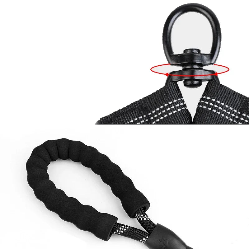 YTYINCN Pet Dog Double Leash Two Head Elastic Rope