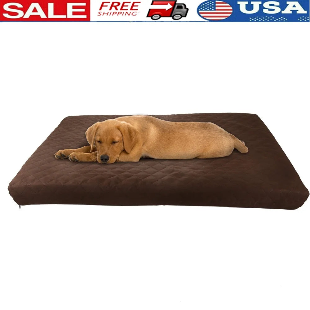 Fujian Orthopedic Dog Bed Waterproof Foam Crate Mat Removable Cover