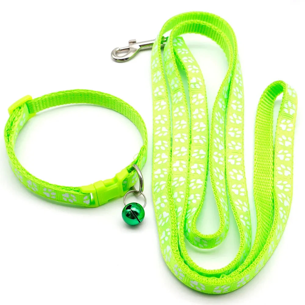 Gagyive Print Dog Cat Leash Adjustable Outdoor Walking Traction Rope
