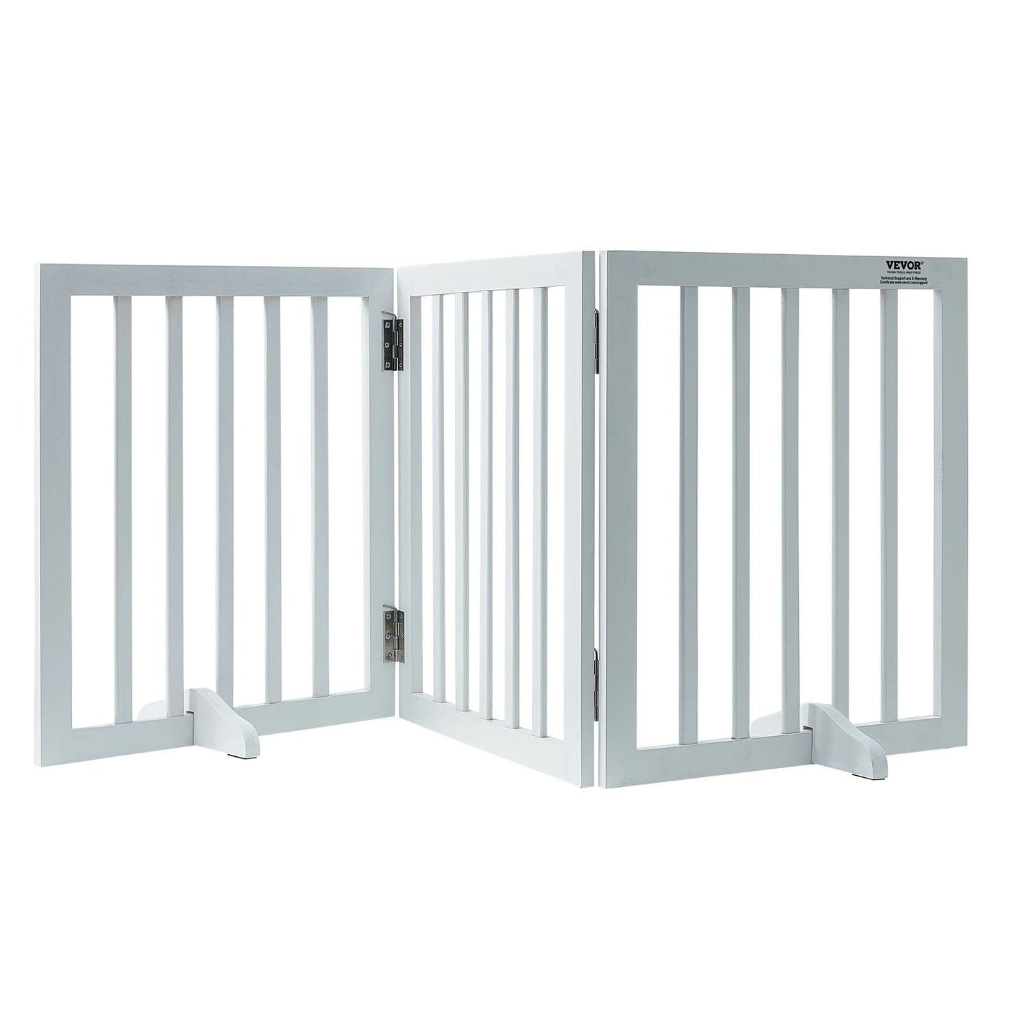 SucceBuy Freestanding 3 Panel Foldable Dog Gate Narrow Passages