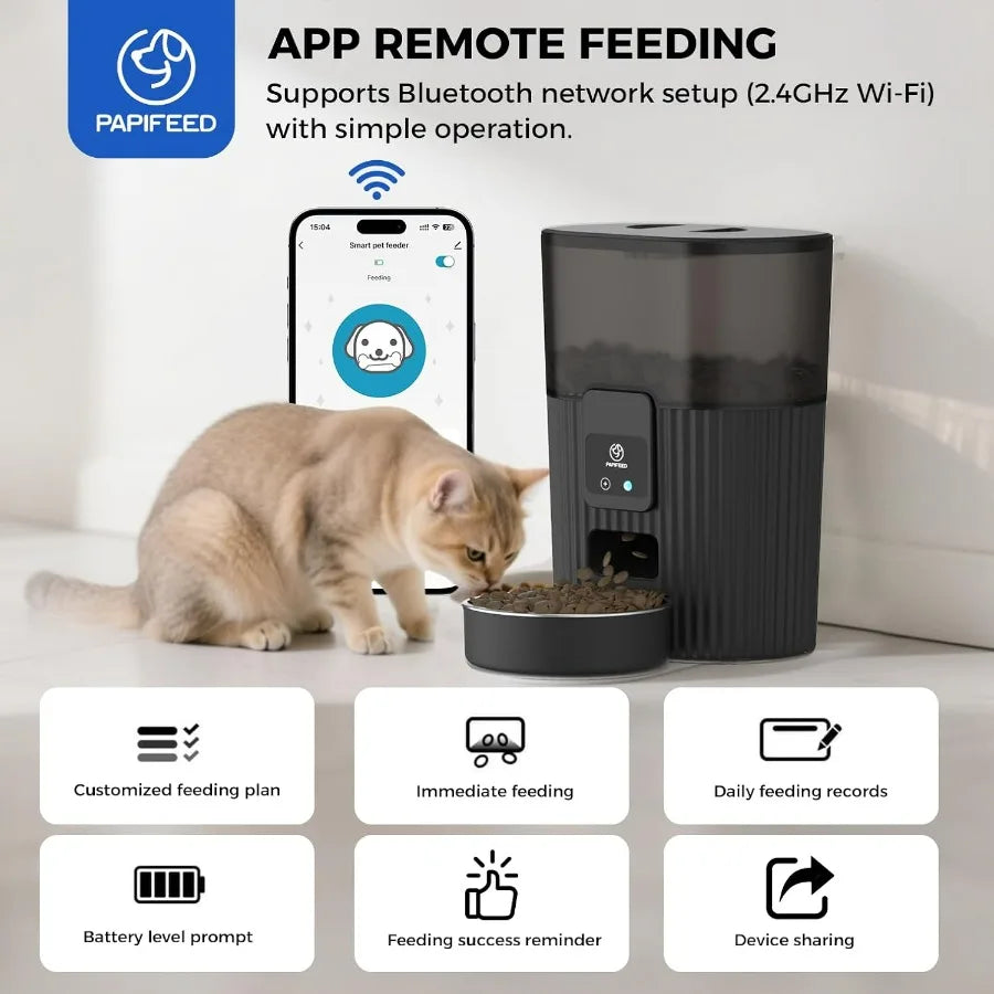 Hign-concerned Automatic Pet Feeder With WiFi Remote