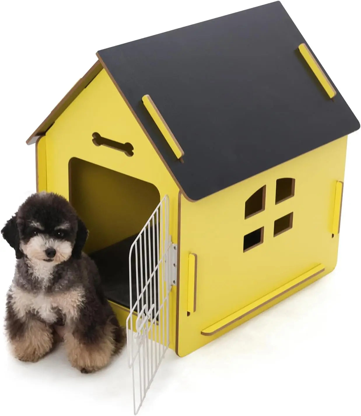 Cozy Indoor Wooden Dog House for Small Dogs and Cats