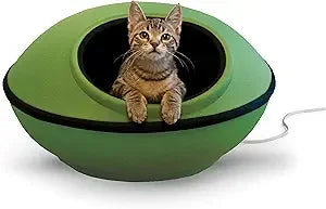 K&H Pet Products Heated Cat Bed Thermo-Kitty Dream Pod
