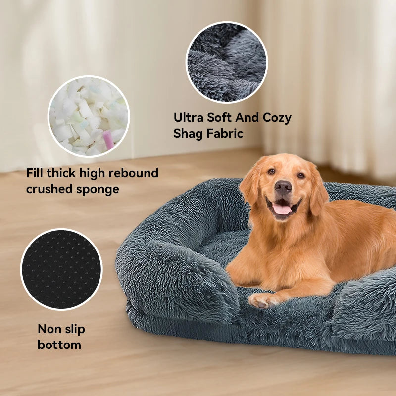 CN Jiangsu Thickened Orthopedic Dog Bed With Egg Sponge Cover