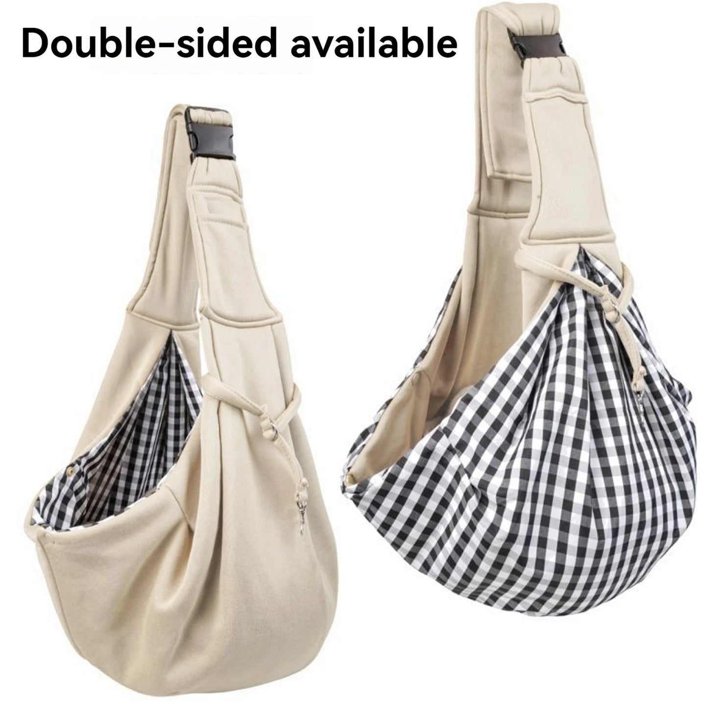 Small Pet Sling Carrier Hands Free Reversible Bag For Pets