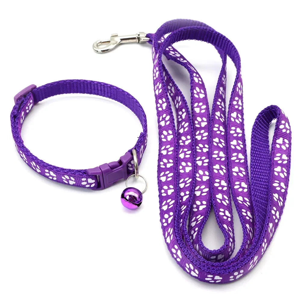 Gagyive Print Dog Cat Leash Adjustable Outdoor Walking Traction Rope